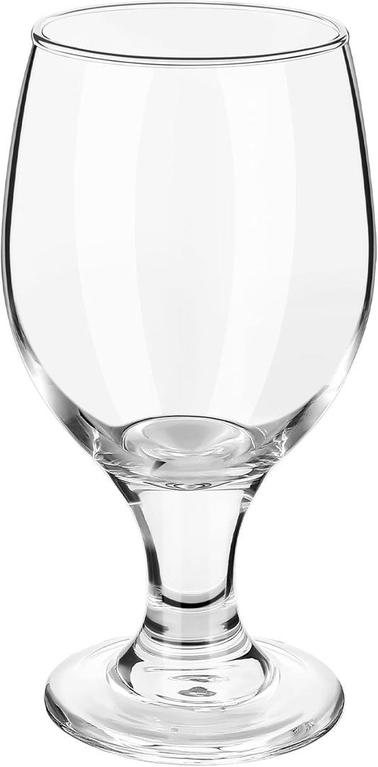 Patelai Set of 1 Water Goblet, 13.5 oz Clear Drinking Glasses Bulk Dishwasher Safe, Stemmed Water Glass for Juice Wine Beer Tea Sangria Cold Beverages, Reusable Glassware for Home Party Restaurant