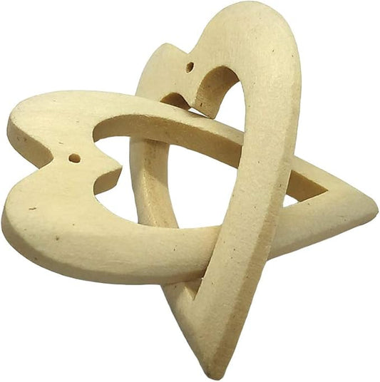 50pcs 5cm Unfinished Dangle Wood Love Hearts Shape Wooden Earrings Crafts DIY Jewelry Making Trendy Wooden Simple Pendant Earring Charms Accessories