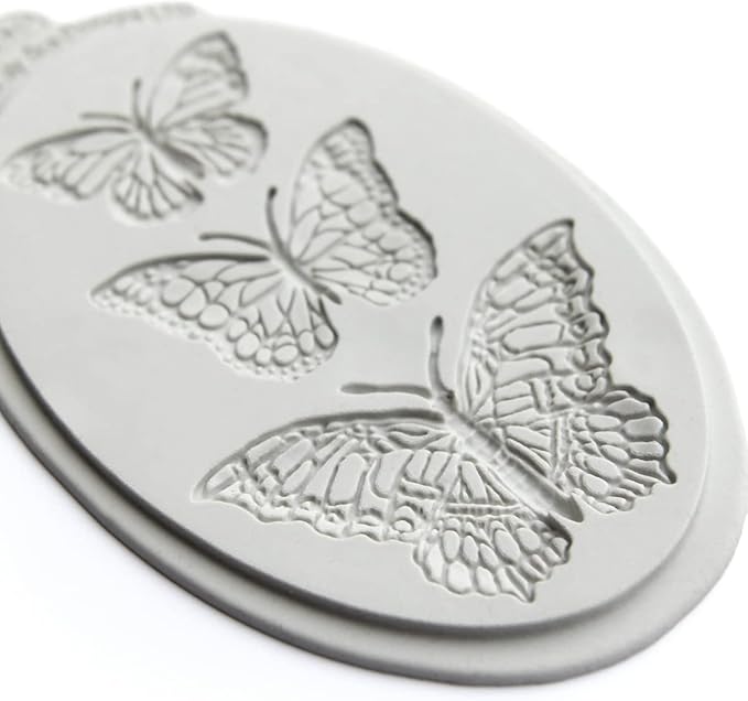 Katy Sue 3 Elegant Butterflies Silicone Mold for Cake Decorating & Crafts