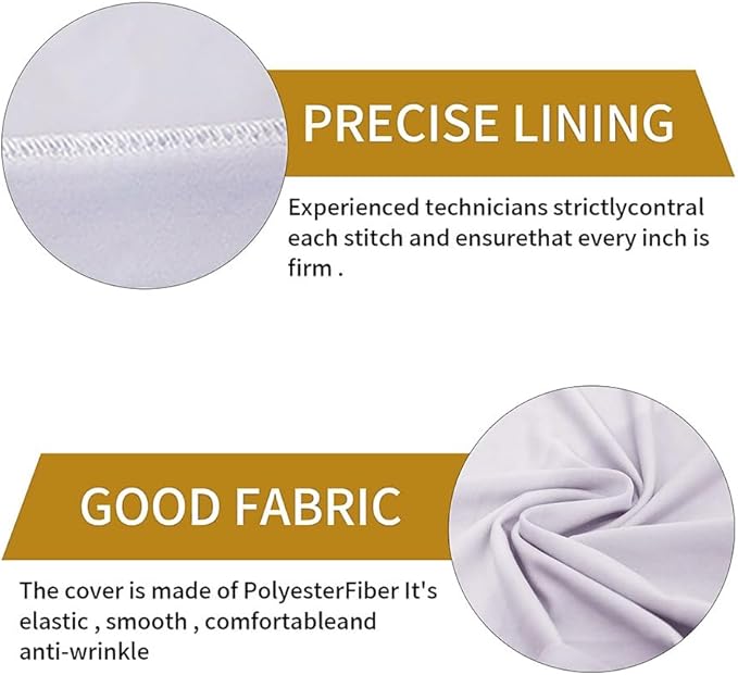 100 Pcs White Folding Chair Cover Washable Removable Universal Fitted Chair Cover Protector for Wedding Party Banquet Holidays Celebration Decoration Chair Covers