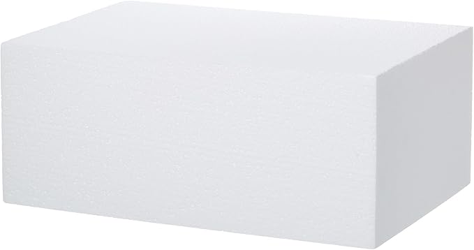 Crafare Craft Foam Blocks Large 17X11X7inch Polystyrene EPS Foam Blocks for Arts Projects Sculptures Modeling Floral Arrangements and Centerpieces