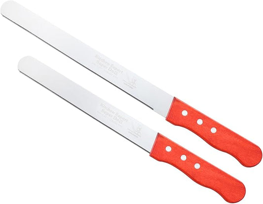 PATIKIL Floral Foam Knife, 2 Pcs 32.5 x 3.1CM, 37.5 x 3.1CM Florist Professional Cutting Knife for Flower Foam Block Cake, Wooden Handle