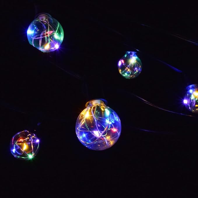 Hometown Evolution, Inc. Box of 25 G40 LED Multi Color Fairy Lights 1.6 Inch 5 Watt C7 Base Replacement Bulbs