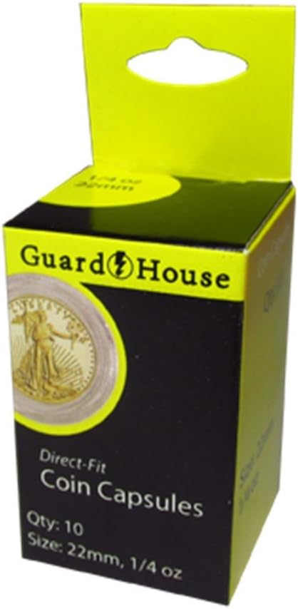 1/4-Oz American Gold Eagle Direct-Fit Coin Capsules - Retail Pack of 10