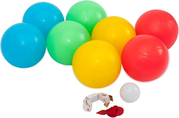 Lighted Bocce Ball Set by Water Sports, Outdoor Glow In The Dark Game for Camping, Parties and Beach Activities, Perfect for Family Game Night, Multiple Colors Medium