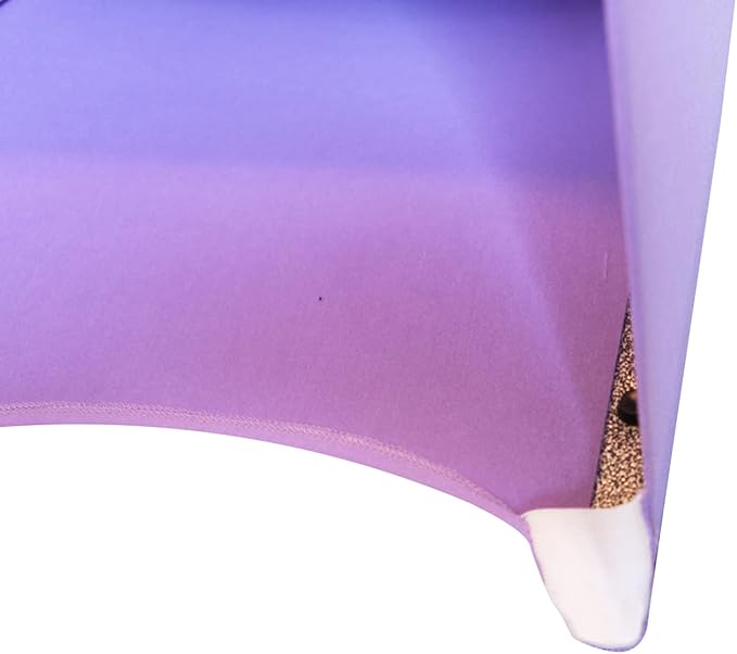 WELMATCH Lavender Stretch Spandex Chair Covers - 50 PCS Wedding Events Party Universal Dining Decoration Scuba Elastic Chair Covers Good (Lavender, 50)