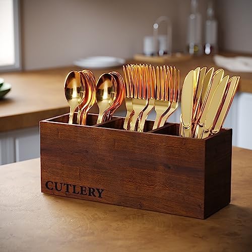 Exquisite Gold Plastic Tea Spoons Heavy Duty 160 Pieces Gold Plastic Silverware Heavy Duty Disposable Silverware Set, Disposable Tea Spoons Eating Utensils Sets Flatware Set For Parties & Events