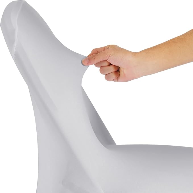 magalo 20 Pack Silver Spandex Folding Waterproof Chair Cover, Stretch Chair Cover Protector for Wedding, Party, Dining Banquet and Other Special Events