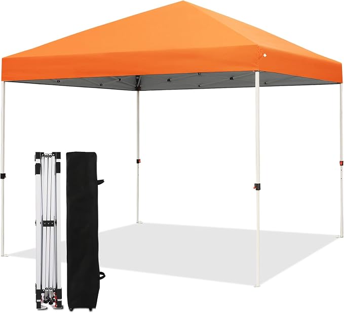 Northroad 10x10ft Pop Up Canopy, Popup Outdoor Canopy Tent with Wheeled Carrying Bag,Portable Gazebo Shelter for Patio,Deck,Garden,Beach