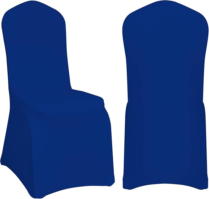 EMART Royal Blue Chair Covers 20 Pcs Spandex Stretch Universal Standard Seat Slipcovers Fitted for Wedding Bulk, Party, Banquet and Holidays Celebration