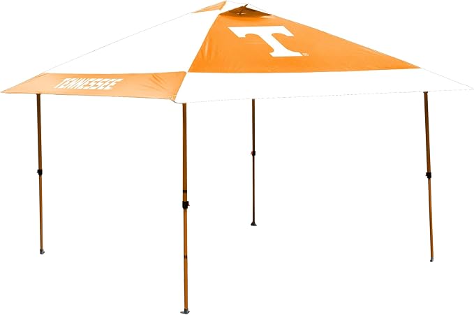Logo Brands NCAA 12x12 Solo Up Canopy - 144 Square Feet of Shade – One-Person Easy Setup, UV-50 Protection, Rolling Storage Bag – Perfect Tent for Tailgates and Outdoor Events