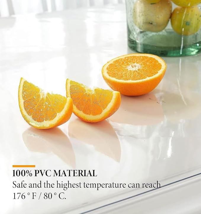 Deep Dream 2.0mm Clear Desk Cover Protector, 24×24 Inch Clear Table Protector, Rectangular Vinyl Desk Pad, PVC Plastic Table Cover for Office, Dresser, Night Stand, Computer & Writing Desk Tabletop
