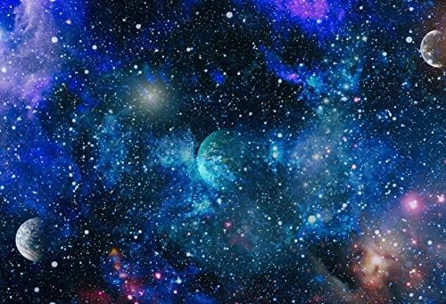 Deep Space Galaxy Nebula Photography Backdrop,Yeele 7x5ft Vinyl Universe Sparkling Planet Galactics Starry Sky Milky Way Stars Background,Kid Birthday Party Supplies and Decoration Photo Studio Props
