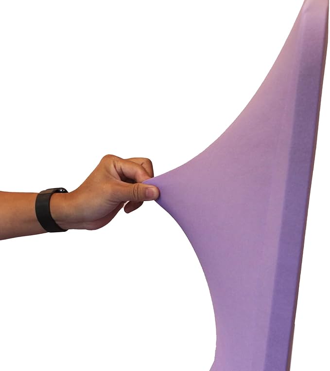 WELMATCH Lavender Stretch Spandex Chair Covers - 50 PCS Wedding Events Party Universal Dining Decoration Scuba Elastic Chair Covers Good (Lavender, 50)