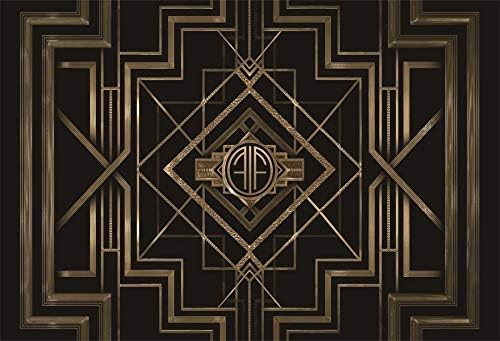 Leyiyi 9x6ft Great Black and Gold Birthday Photography Backdrop Adults Children Party Black and Gold Golden Banner Photo Studio Booth Background Newborn Baby Shower Decoration