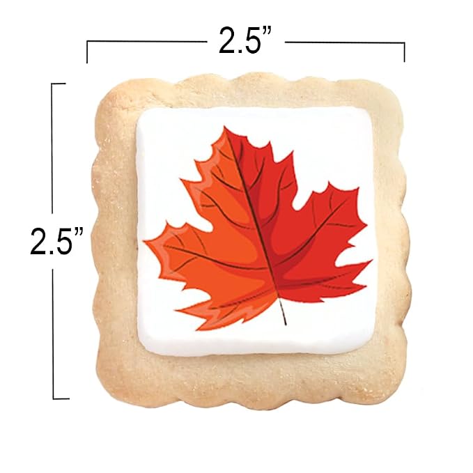 Fall Leaf Cookies Individually Wrapped Leaves themed Theme 24 Pack Bulk for Fall Time
