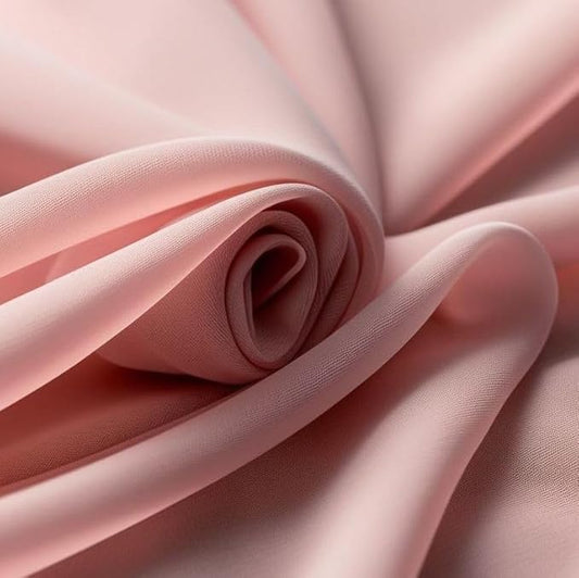 New Star Fabrics Chiffon Fabric, Continuous 60" Wide (30ft) Sheer Material, 100% Soft Polyester, Ideal for Wedding, Party, Event Decor, Draping, and Dresses (Blush, 5 Yards)