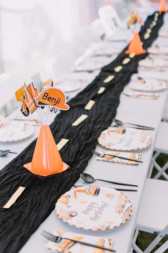 3 Pack 160 inches Gauze Lace Table Runner-13.3ft Long, Black Cheesecloth Halloween Fabric