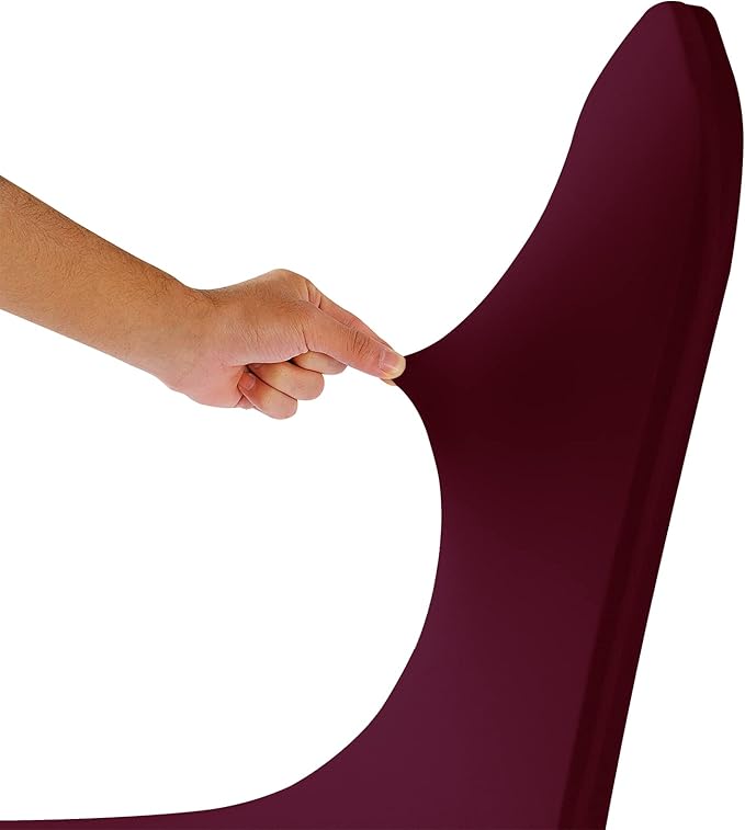 Spandex Chair Cover,12PCS,Chair Covers,Living Room Chair Covers,Removable Chair Cover Washable Protector Stretch Chair Cover for Party, Banquet,Wedding Event,Hotel(Burgundy)