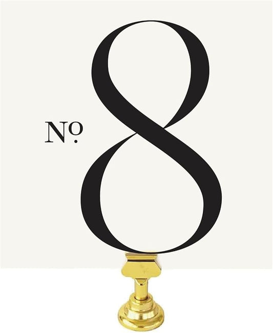 Modern Square Table Numbers, Single Sided 5x5 Modern Design, Black Matte Ink, Numbers 1-25 Plus 3 Bonus Signs for Your Wedding, Reception, Anniversary, or Any Celebration! (Black, 5x5)