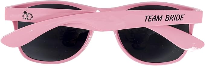 Bachelorette Party Sunglasses - Set of 1 Bride & 7 Team Bride Sun Glasses Pack of 8 Bridesmaid Favor Supplies Bridal Wedding