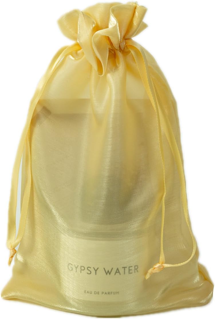 QIANF 20 Pcs Gold Small Organza Bags 6X9 inch for Wedding Favors with Drawstring, Mini Mesh Gift Bags Jewelry Pouch for Candy Bridal Shower Party Favor Baby Shower Christmas