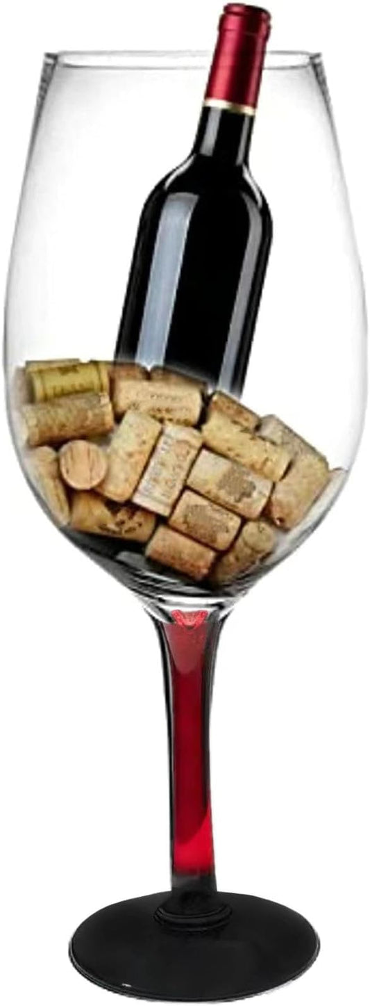 YUANXIN Giant Wine Glass Huge Stemware Creative Oversized Goblet Extra Large Champagne Glasses Beer Mug Red Wine Glasses (Large)