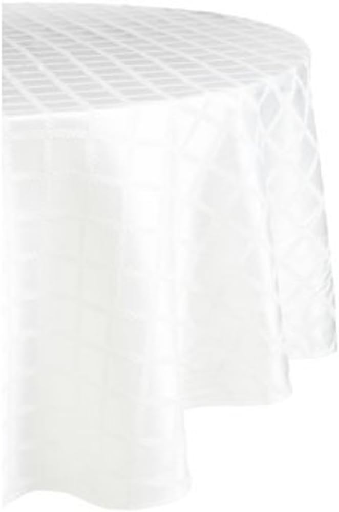 Lenox Laurel Leaf 90" Round Tablecloth, White