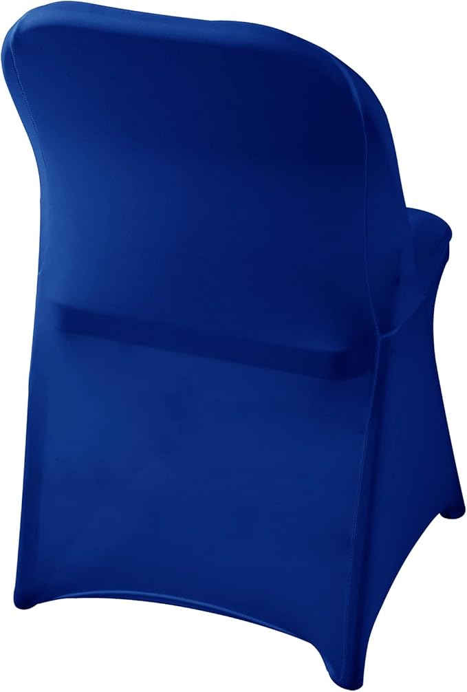 Spandex Chair Cover,25PCS,Living Room Folding Chair Covers,Removable Chair Covers Washable Protector Stretch Chair Cover for Party, Banquet,Wedding Event,Hotel(Royal Blue)