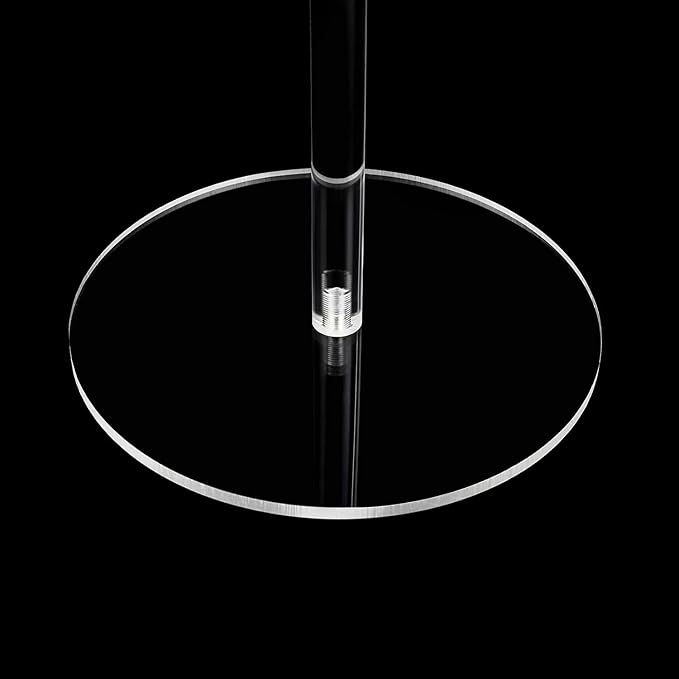 Clear Acrylic Tall Flower Vases -2 Pcs 31.5" Cylinder Pedestal Stands for The Table Centerpieces for Parties, Chandelier Crystals Decorative Flower Stand, Wedding, Celebration, Home Decoration