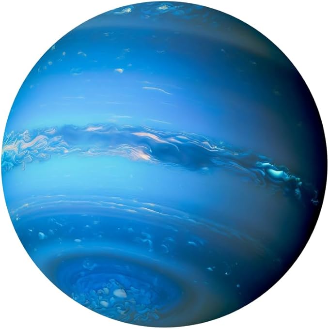 Diameter 7.2ft Universe Neptune Round Backdrop Cover Cosmic Outer Space Planet Photography Background Solar System Backgrounds for Kids Birthday Party Decor Adults Portrait Photo Booth Props