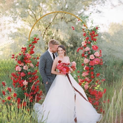 Quick Assembly 7.2FT Arch Backdrop Stand for Parties, Balloon Arch Stand, Wedding Arch Backdrop Stand, Lightweight & Sturdy for Birthday, Gradutation, Birdal Shower, Baby Shower, Anniversary, Wedding, New Year