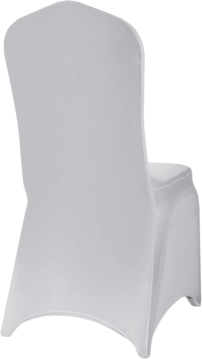 Spandex Chair Cover,12PCS,Chair Covers,Living Room Chair Covers,Removable Chair Cover Washable Protector Stretch Chair Cover for Party, Banquet,Wedding Event,Hotel(Sliver)