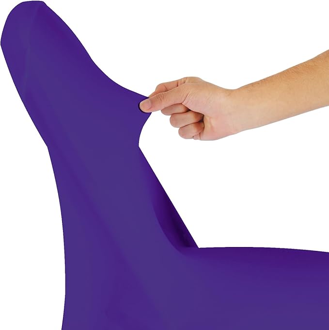 magalo 12 Pack Purple Spandex Folding Waterproof Chair Cover, Stretch Chair Cover Protector for Wedding, Party, Dining Banquet and Other Special Events