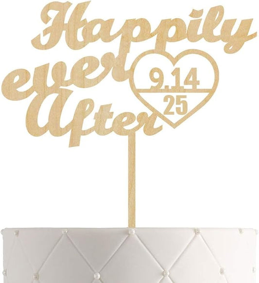 Personalized Mr. & Mrs. Wedding Cake Topper – Custom Bride & Groom Cake Decoration – Elegant Wedding Décor, Anniversary, Engagement Party (Design 3 (CKC107), Gold Mirror)