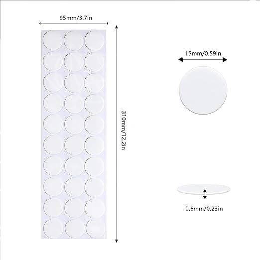 Adhesive Stick dots Two-Sided Sided Mounting Putty Stick Tack for Wall Hanging Crafts Balloons Festival Party Decorations,Clean Removable(0.59"*0.59"-150)