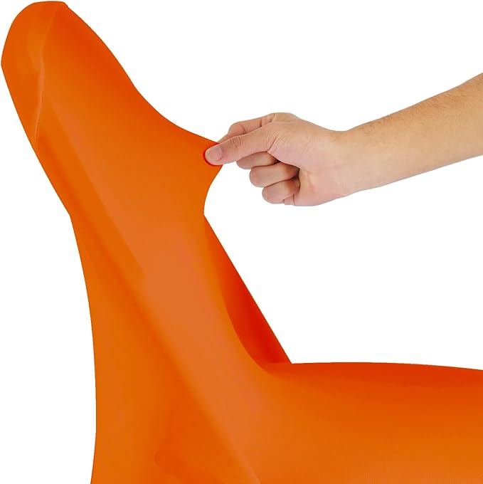 magalo 20 Pack Orange Spandex Folding Waterproof Chair Cover, Stretch Chair Cover Protector for Wedding, Party, Dining Banquet and Other Special Events