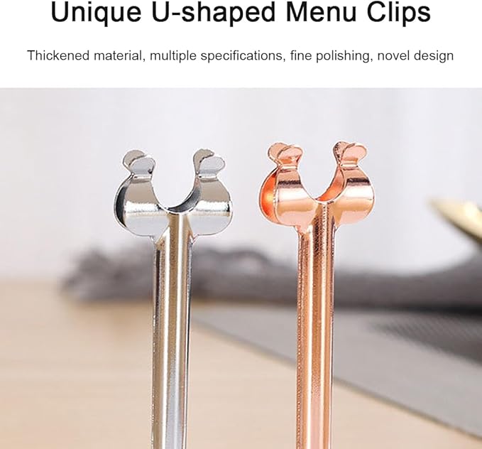 Small Size Table Number Holders,Stainless Steel Place Card Holder for Photos Food Signs Weddings Restaurants Birthdays,Modern Centerpieces Cards Stand with Heavy Casting Base(Size:1.57",Color:Black)
