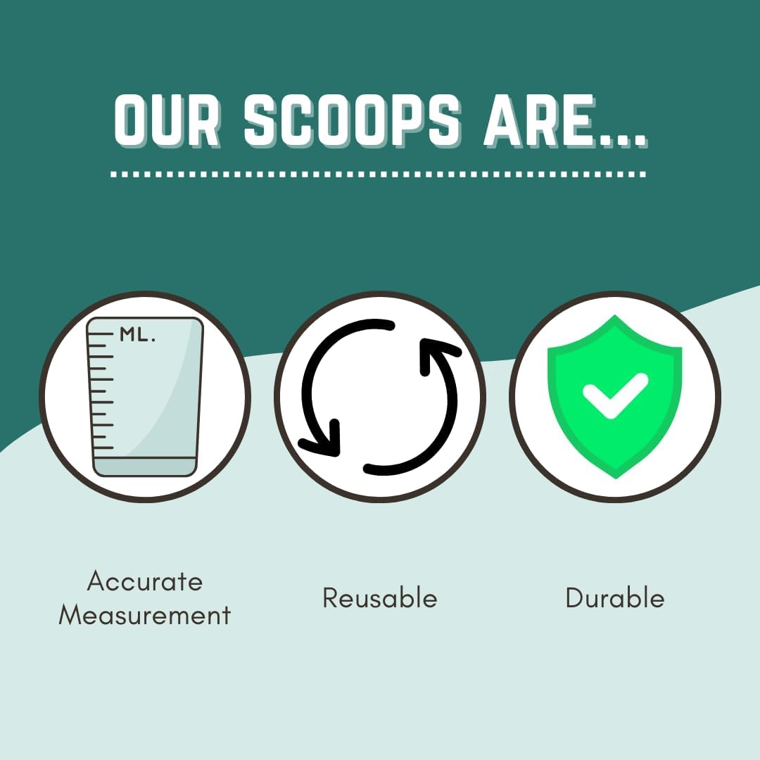 1/3 Cup (80 mL | 2.7 Oz.) Long Handle Scoop for Measuring Coffee, Pet Food, Grains, Protein, Spices and Other Dry Goods (Pack of 25)