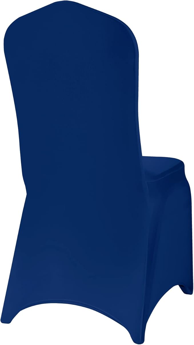 Spandex Chair Covers, 12PCS, Removable Washable Protector for Living Room, Party, Banquet, Wedding, Hotel (Classic Blue)