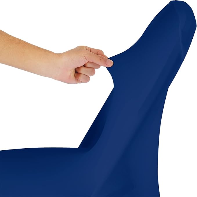 Chair Cover, 12PCS, Living Room Folding Chair Covers, Classic Blue, Spandex, Durable, Removable, Washable Protector for Party, Banquet, Wedding Event, Hotel