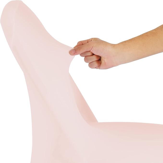 magalo 12 Pack Blush Pink Spandex Folding Waterproof Chair Cover, Stretch Chair Cover Protector for Wedding, Party, Dining Banquet and Other Special Events