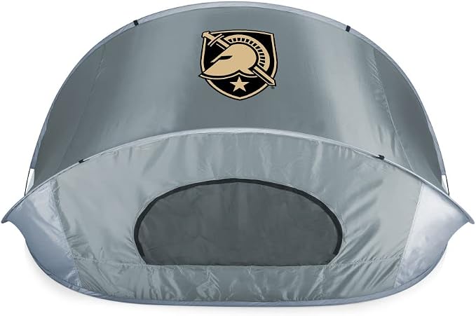 PICNIC TIME NCAA Georgia Tech Yellow Jackets Manta Portable Beach Tent, Pop Up Tent, Beach Sun Shelter Pop Up, (Gray with Black Accents)