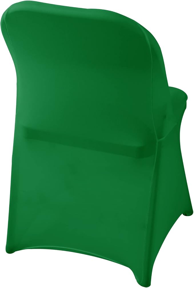 Spandex Chair Cover,12PCS,Living Room Folding Chair Covers,Removable Chair Covers Washable Protector Stretch Chair Cover for Party, Banquet,Wedding Event,Hotel(Emerald)
