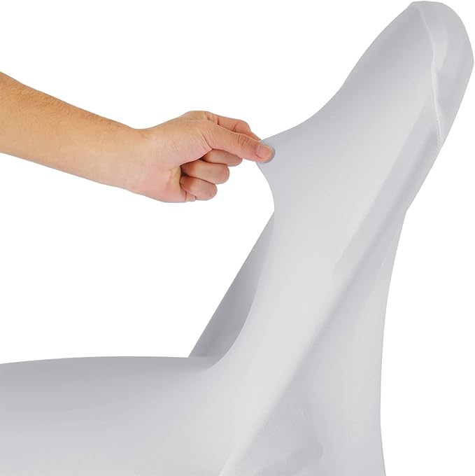 Spandex Chair Cover,25PCS,Living Room Folding Chair Covers,Removable Chair Covers Washable Protector Stretch Chair Cover for Party, Banquet,Wedding Event,Hotel(Sliver)