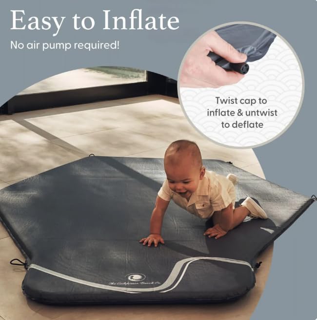 Pop 'N Go 3.0 Mat & Mattress Cover Combo Waves
