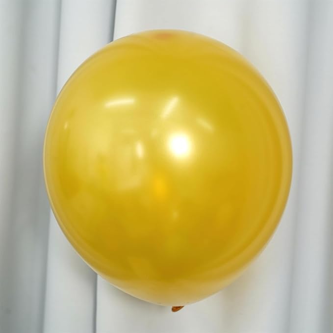 Gold Balloons Different Sizes, Pearl Gold Balloon Garland Arch in 18 12 10 5 Inch Gold Latex Balloons for Birthday Graduation Anniversary Father's Day New Year Wedding Party Supplies Decorations
