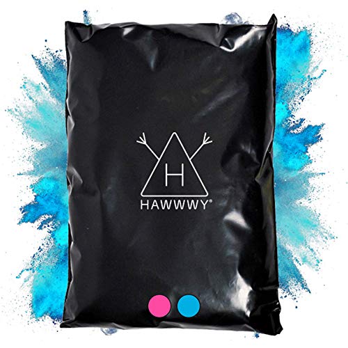 HAWWWY Colored Powder for Color Run - Assorted Colors, Colorful Smoke, 5k Runs, Bath Bombs, War Paint, Holi Festival - Perfect Gender Reveal Powder - 2 Pounds, Blue (Pack of 1)