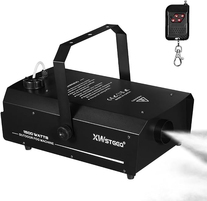 Smoke Machine 1500W with DMX, Wireless Remote, and Timer – Professional Outdoor Waterproof Fog Machine for Stage DJs, Halloween, Parties, Concerts, and Events