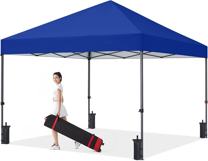 COOSHADE Durable Instant Canopy 10x10Ft(Blue)
